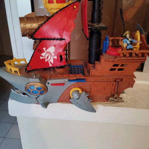 Pirate shark ship Fisher Price used