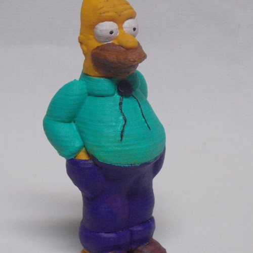 The Simpsons figure like new, hand-painted with acrylics