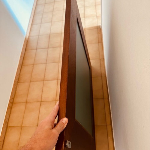 Wall mirror solid wood new 85 x 85