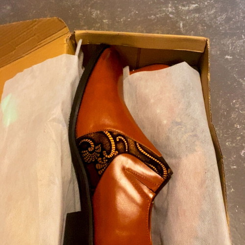 Handmade ankle boots with studs and lace detail size 47, new