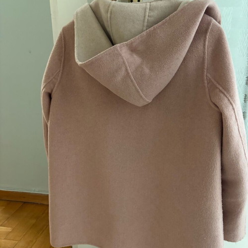 Γυναικείο παλτό Zara με φερμουάρ ροζ σαν καινούργιο