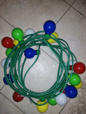 Garland 10 meters with 20 photo balls without bulbs, new