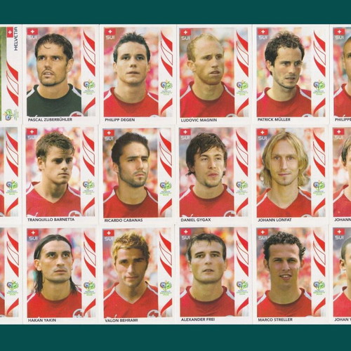 Switzerland team Panini stickers set World Cup 2026
