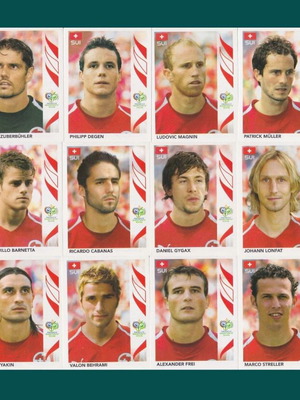 Switzerland team Panini stickers set World Cup 2026
