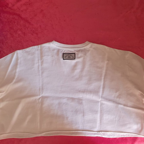 Silvian Heach cropped short-sleeve top, white