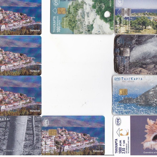 Greek phone cards used, set of 58, SET.11