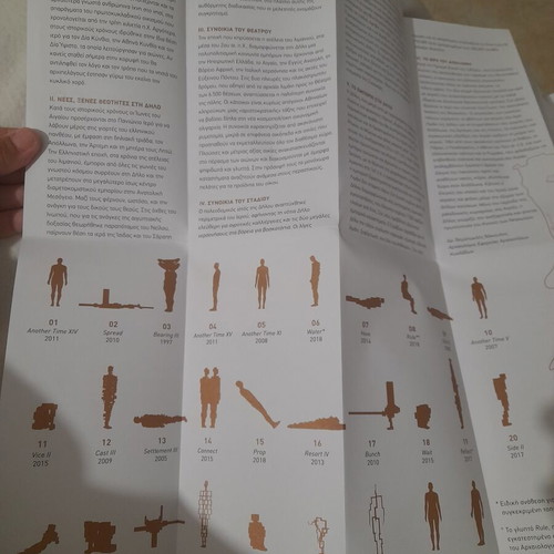 Antony Gormley Sight exhibition program Delos 2019