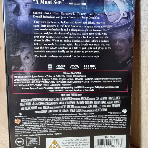 Space Cowboys DVD like new with English subtitles