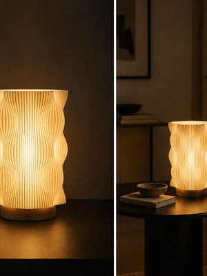 Luma Flow Lamp modern wavy ambient table lamp new