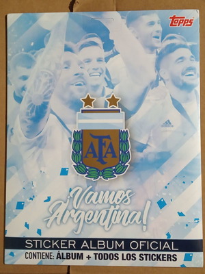 Topps Vamos Argentina Παγκόσμιο Κύπελλο 2022 άλμπουμ αυτοκόλλητων σφραγισμένο με σετ Messi