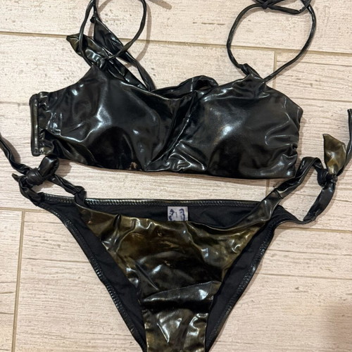 Metallic swimsuit new, size L, black