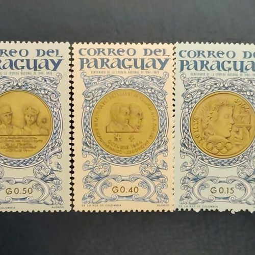 Paraguay mint postage stamps, lot