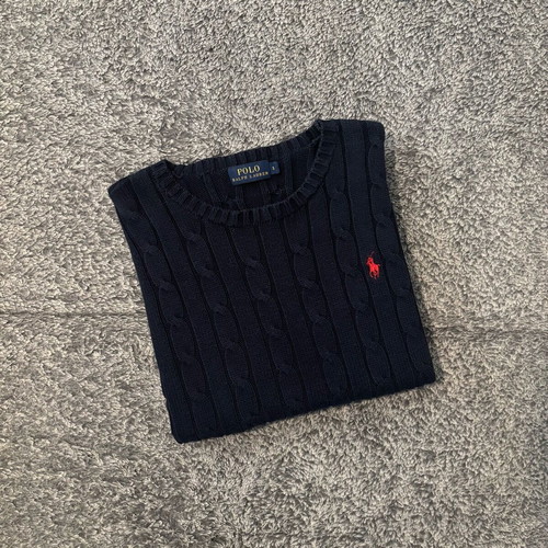 Polo Ralph Lauren women's knit sweater size Small navy like new