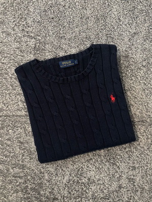 Polo Ralph Lauren women's knit sweater size Small navy like new