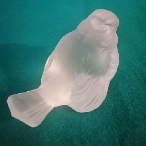 Crystal bird figurine like new by Goebel