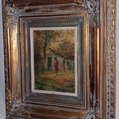 Charalampos Palaiologos Oil Painting on Wood, Like New