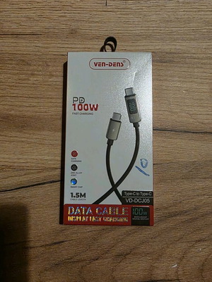Type C to Type C Cable 1.5 Meter 100 Watt with Display New