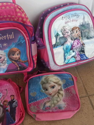 Τσάντες Frozen μεταχειρισμένες, σετ 5, μία τρόλεϊ