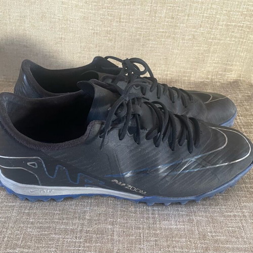 Nike Zoom Vapor 15 Academy TF men's football shoes used, size 42.5, black and blue