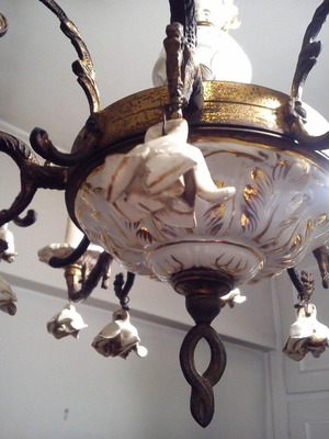 Antique chandelier used