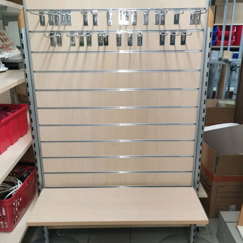 Gondola with base, shelf and hooks, like new