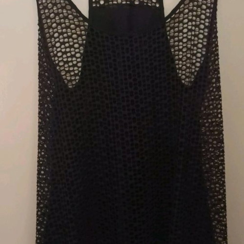 Dina blouse XL like new, double layer with lace and mesh