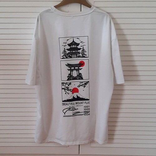 T-shirt overside men's XXL new, Japanese streetwear style