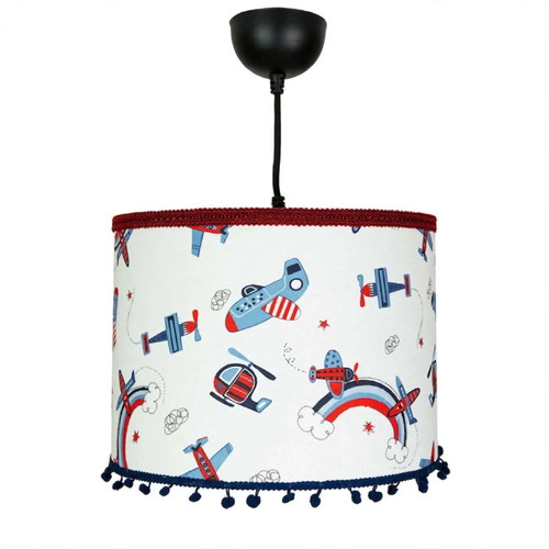 Children's ceiling light airplane & helicopter 35x20 E27 oxygen lampshades new