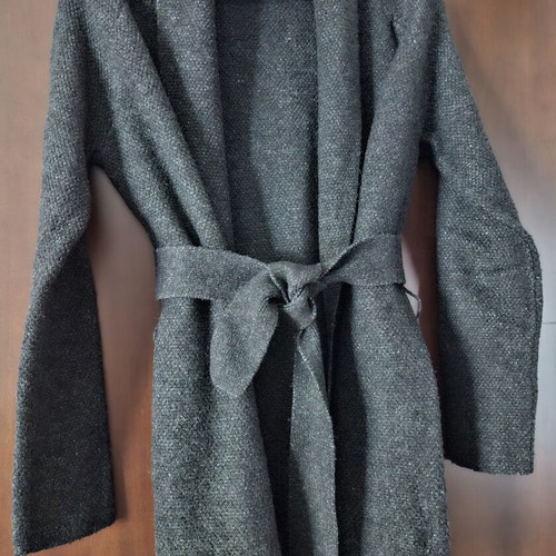 Mango cardigan like new, gray, size M with belt
