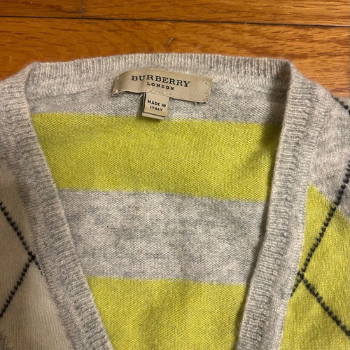 Burberry cashmere sweater S gray like new authentic