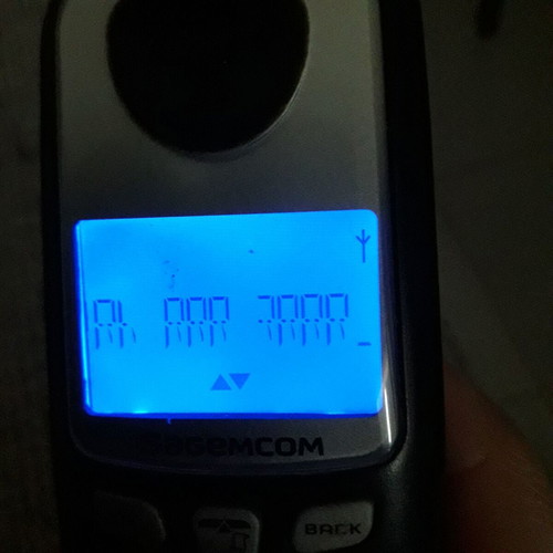 Sagem D210A cordless home phone used, black