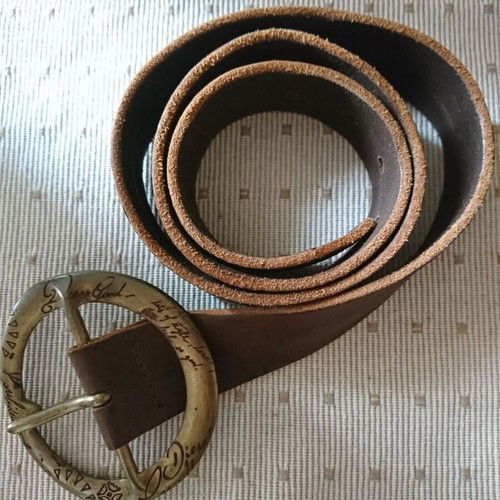 Diesel women's belt genuine leather 90/36 like new brown adjustable