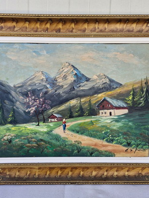 Frame with embossed vintage frame used