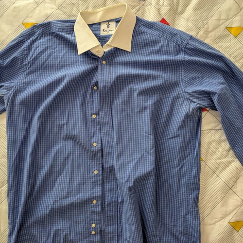 Men's professional dress shirt XXL blue like new, Italian brand