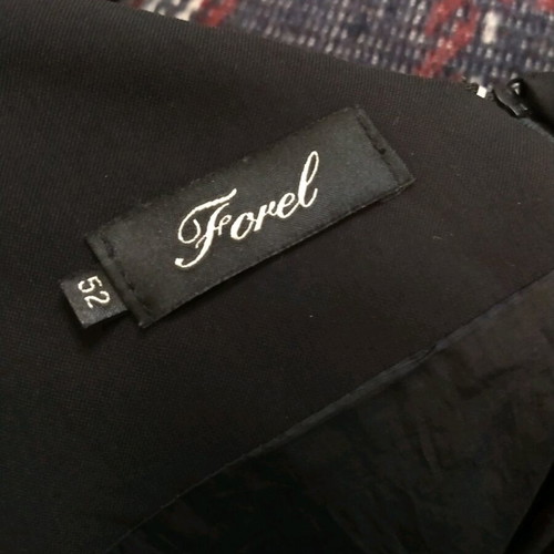 Forel luxury dress size 52 like new, black with fringes