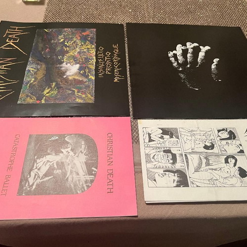 Christian Death pack of 4 used gothic inserts