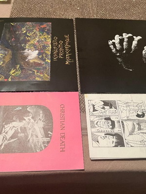 Christian Death pack of 4 used gothic inserts