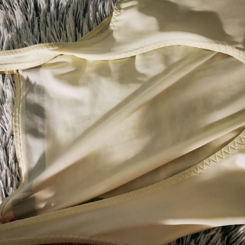 White elastic dress knee-length like new