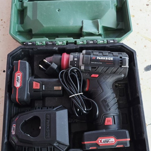 Parkside Performance 12V Drill Set used with battery and charger