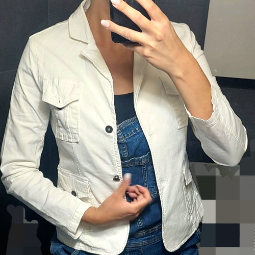 Summer jacket white, like new, one size