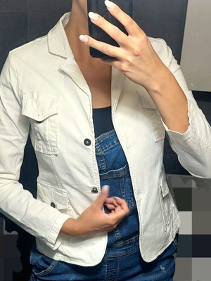 Summer jacket white, like new, one size