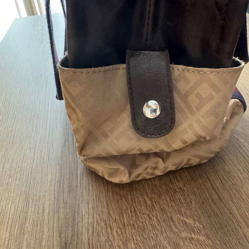 Tommy Hilfiger shoulder bag used, beige and brown