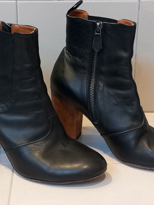 Med Winds black ankle boots used, size 38, 8.5 cm heel