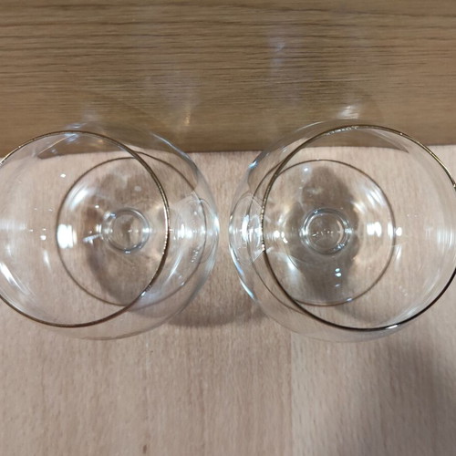 Napoleon Cognac set of two vintage promotional glasses like new