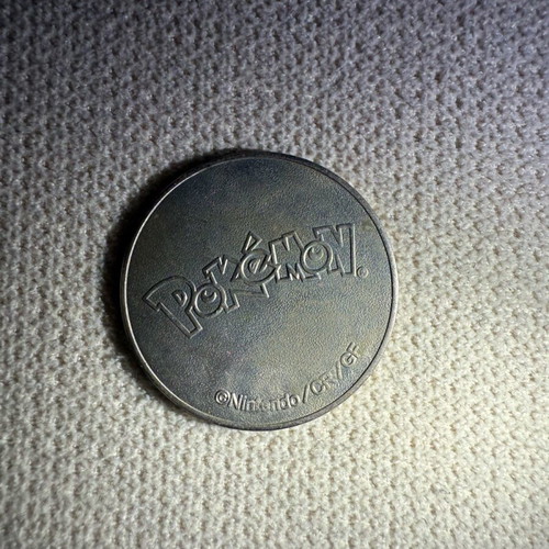 Lugia Pokemon coin used, metal 2001 silver WOTC