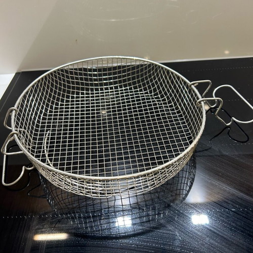 Frying pan basket like new, metal mesh 25cm