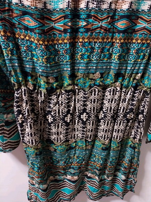 Dress like new with African patterns, size S