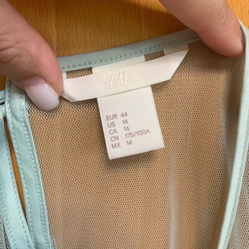 See-through top color fiatiki H&M new XL
