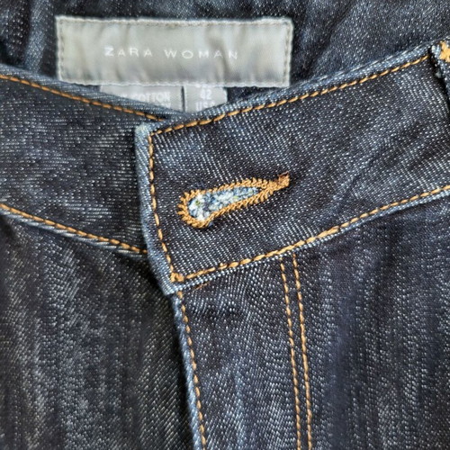 Zara crop denim jeans size 42 like new, blue
