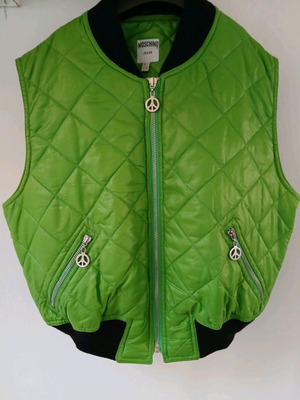 Moschino bomber sleeveless jacket like new, green